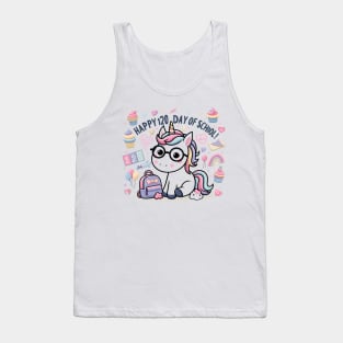 Happy 120th Day Of School Cute Unicorn kids 120 Days Smarter Tank Top